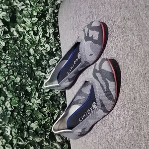 Rothy's gray camo The Flat 7